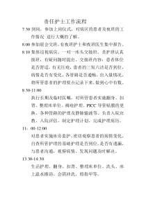 责任护士工作流程