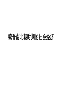 第三单元_魏晋南北朝(经济和文化)
