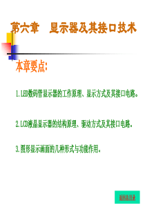第六章 显示器及其接口技术