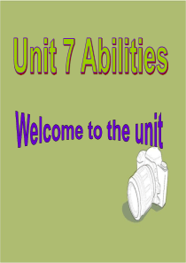 牛津译林英语七年级下册Unit7Welcome-to-the-unit