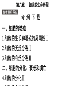 142011高考生物一轮复习课件：必修1 第6章 细胞的生命历程 第1节  细胞的增殖