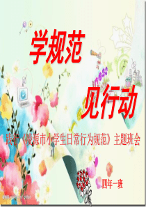 30小学生日常行为规范课件(PPT)