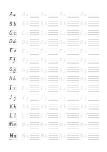 26个英文字母书写标准及描红书写字帖有笔顺也可仿写