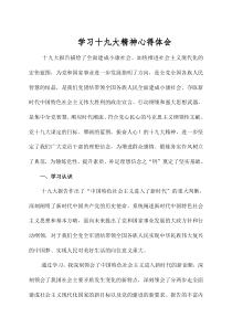 学习十九大精神心得
