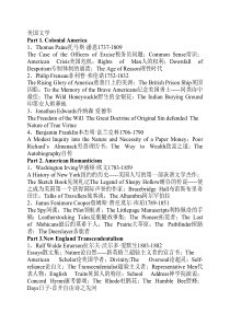 美国文学史作家作品一览表2