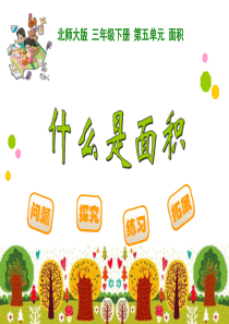 新北师大版三年级数学下册《什么是面积》