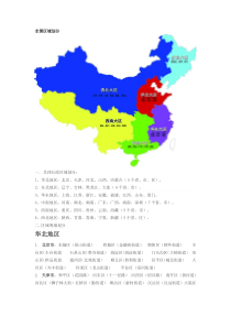全国区域划分
