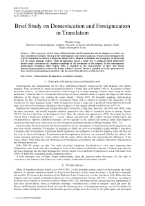 Foreignization-vs-Domestication