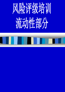 风险评级培训