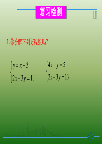 选择恰当的方法解二元一次方程组
