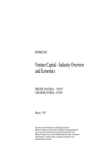 麦肯锡：风险投资Venture Capital – Industry Overview and Ec