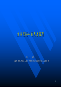 企业发展中的人才管理PPT38页