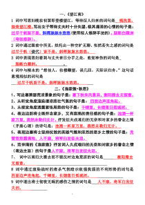 九年级上语文课外古诗词理解性默写-最实用