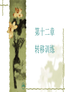《运动治疗技术》第十二章--转移训练(概述)
