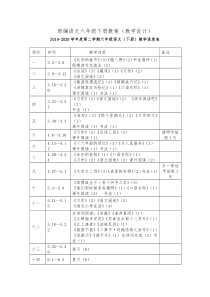 部编语文六年级下册教案(教学设计)