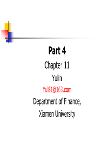 Chp11A partial-equilibrium one-period model(连续时间金融