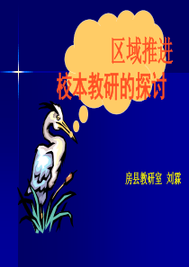 区域推进校本教研-开展校本教研走专业发展之路