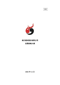 南方建材发展战略大纲