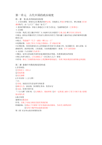 高一历史必修一1-5课知识点总结