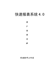 FastReport4中文使用手册