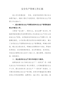 工程项目安全管理工作总结汇报