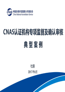 2017年CNAS专项监督及确认审核案例