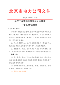 专责监护人用反光背心(黄马甲)样式及要求.doc
