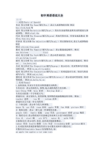 初中英语语法大全汇总1