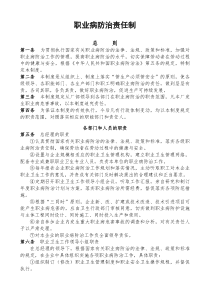 文件三：职业病防治责任制