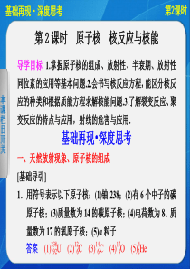 第十二章-第2课时-《步步高》原子核--核反应与核能