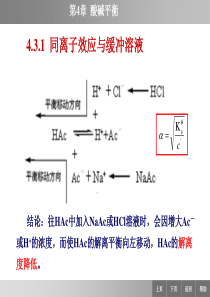 同离子效应和缓冲溶液