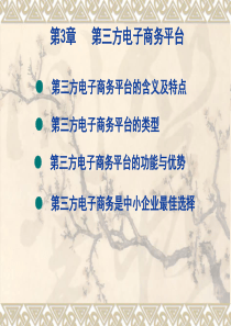 《电子商务基础》第三章电子教案