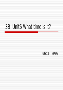 3B--Unit6-What-time-is-it