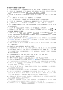 湘教版六年级下册音乐复习资料