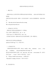 一般现在时-现在进行时混合练习