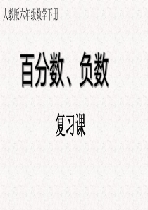 百分数、负数复习课件)
