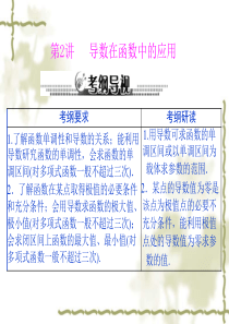 2013年《高考风向标》高考数学(理科)一轮复习课件第四章第2讲导数在函数中的应用