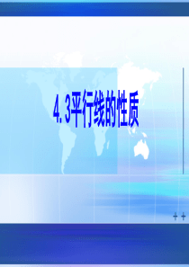 2014新湘教版七年级下册数学第四章4.3平行线的性质(共10张ppt)