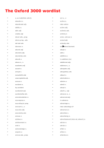 牛津字典核心3000词汇(The-Oxford-3000-wordlist)