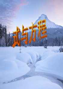 新北师大版式与方程知识点整理