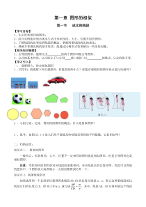 北师版九年级上册图形的相似导学案