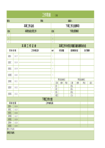 工作周报数据分析表excel模板