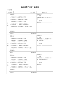 三检记录表格