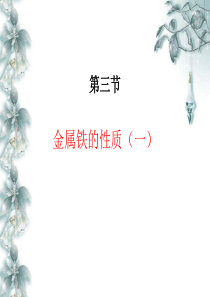 单质铁的化学性质