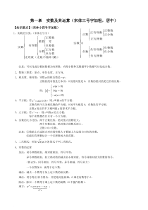 中考数学复习专题一、实数及其运算