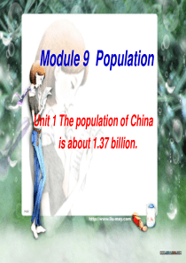 外研版八年级上Module9PopulationUnit1
