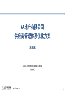 地产供应商管理体系优化方案-汉普咨询