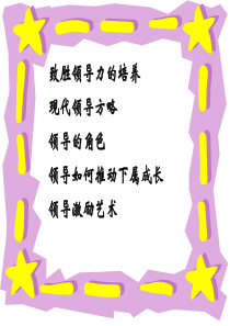 提升领导力经典实用课件：致胜领导力与激励艺术