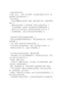 电商总监岗位职责资料