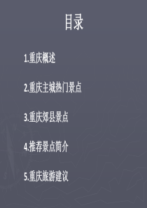 重庆景点简介